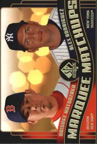2008 SP Authentic Marquee Matchups #MM4 Daisuke Matsuzaka/Alex Rodriguez NM-MT - Baseball Card Single
