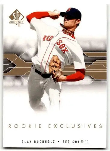 2008 SP Authentic Rookie Exclusives #CB Clay Buchholz NM-MT - Baseball Card Single