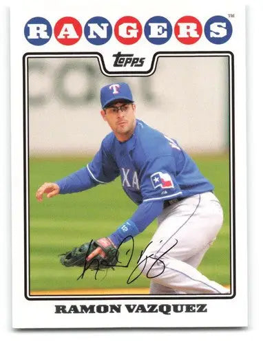 2008 Topps Ramon Vazquez baseball card with original gloss, NM-MT condition