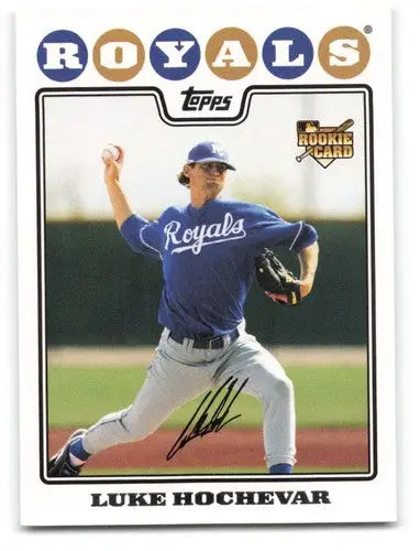 Original gloss Luke Hochevar rookie card from 2008 Topps #149 Royals ID:72123