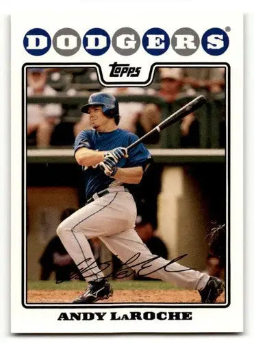 Original gloss Andy LaRoche Los Angeles Dodgers baseball card from 2008 Topps series