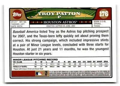 2008 Topps #176 Troy Patton - Baseball Card Single