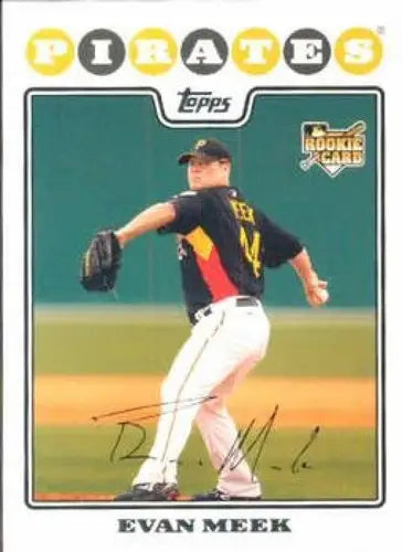 2008 Topps #359 Evan Meek NM-MT RC Rookie Pirates ID:72510 - Baseball Card Single