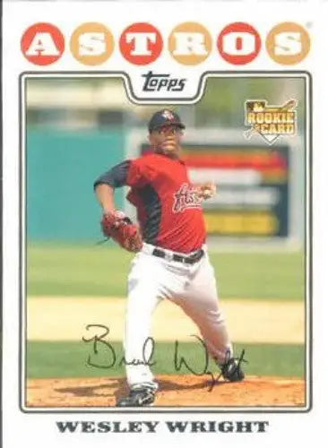 2008 Topps #361 Wesley Wright NM-MT RC Rookie Astros - Baseball Card Single