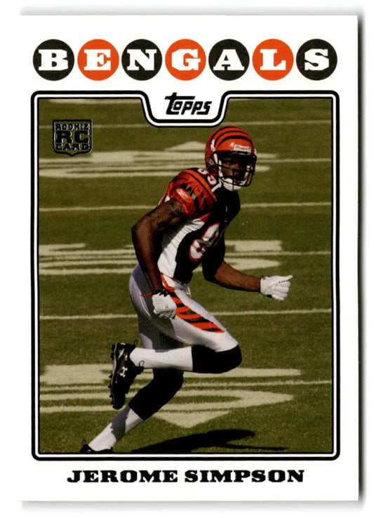 2008 Topps #376 Jerome Simpson - Football Card Single