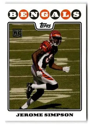 2008 Topps #376 Jerome Simpson - Football Card Single