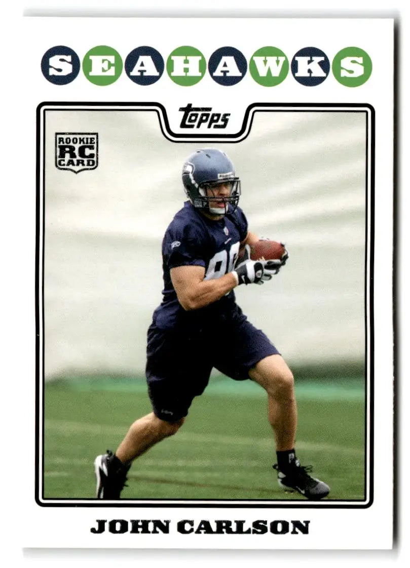 2008 Topps #380 John Carlson - Football Card Single