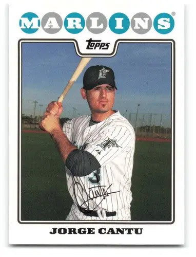 Jorge Cantu baseball card with original gloss from 2008 Topps NM-MT Marlins