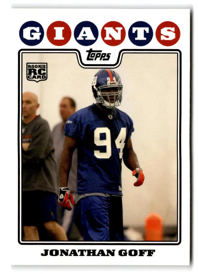 2008 Topps #416 Jonathan Goff - Football Card Single