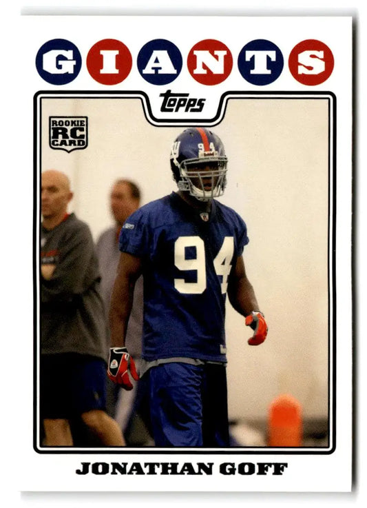 2008 Topps #416 Jonathan Goff - Football Card Single