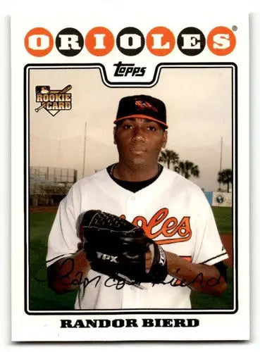 2008 Topps #446 Randor Bierd Baltimore Orioles Baseball Cards EX/NM ID:64388 - Baseball Card Single