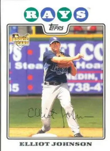 2008 Topps #501 Elliot Johnson NM-MT RC Rookie Rays ID:72190 - Baseball Card Single