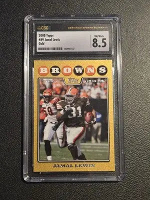2008 Topps #89 Jamal Lewis Gold CSG 8.5 #/2008 - Football Card Single