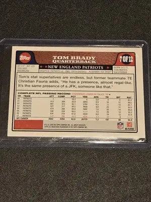 2008 Topps All-Stars #7 Tom Brady - Football Card Single