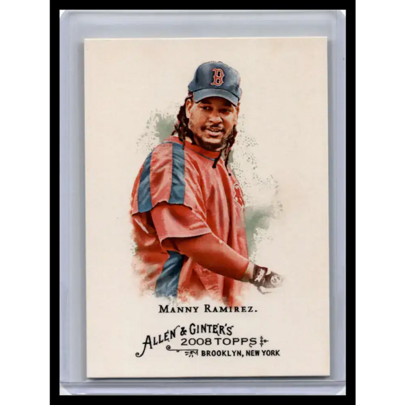 2008 Topps Allen & Ginter #10 Manny Ramirez NM-MT Boston Red Sox Baseball Card - Baseball Card Single