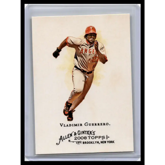 2008 Topps Allen & Ginter #20 Vladimir Guerrero NM-MT Los Angeles Angels Baseball Card - Baseball Card Single