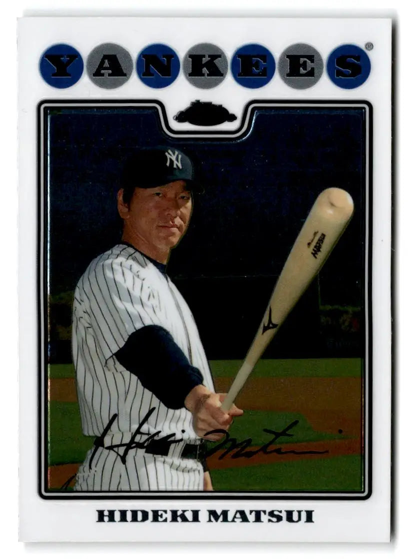 2008 Topps Chrome #118 Hideki Matsui - Baseball Card Single