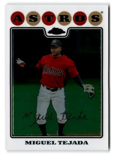 2008 Topps Chrome #12 Miguel Tejada NM-MT Astros ID:73158 - Baseball Card Single