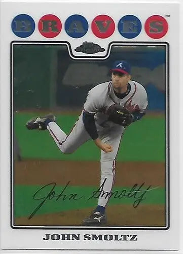 2008 Topps Chrome #142 John Smoltz NM-MT Braves - Baseball Card Single