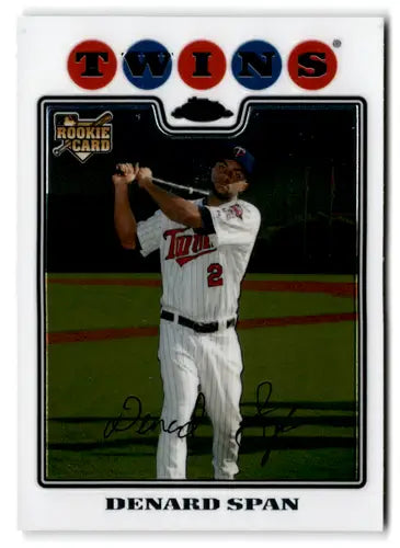 2008 Topps Chrome Denard Span Rookie Card Twins NM-MT RC ID:72963
