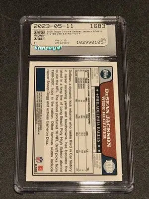 2008 Topps Chrome #TC198 DeSean Jackson Refractors CSG 8.5 - Football Card Single