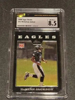 2008 Topps Chrome #TC198 DeSean Jackson Refractors CSG 8.5 - Football Card Single