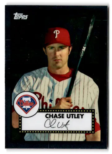 Chase Utley Topps Chrome Trading Card from 2008 Topps Chrome Trading Card History series