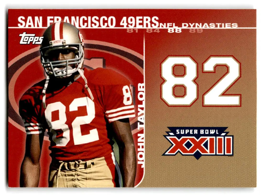 2008 Topps #DYN-JT John Taylor NFL Dynasties Tribute - Football Card Single
