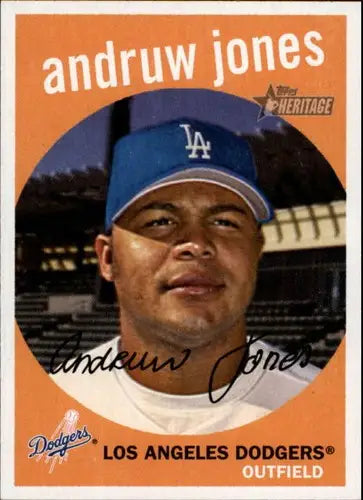 2008 Topps Heritage #230 Andruw Jones NM-MT Dodgers ID:13362 - Baseball Card Single