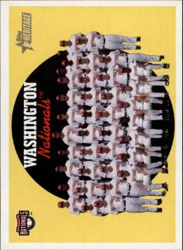 2008 Topps Heritage #397 Washington Nationals NM-MT Nationals ID:73338 - Baseball Card Single