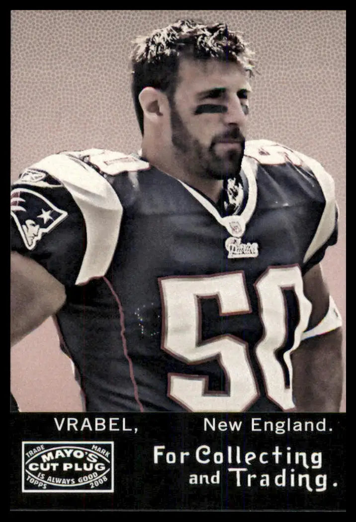 2008 Topps Mayo Mike Vrabel 221 New England Patriots LP - Football Card Single