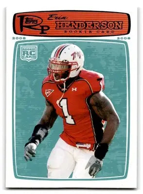 2008 Topps Rookie Progression #185 Erin Henderson - Football Card Single