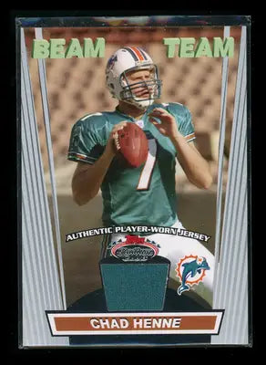 2008 Topps Stadium Club Beam Team Chad Henne #BTR-CH Player-worn jersey Football - Sports Memorabilia
