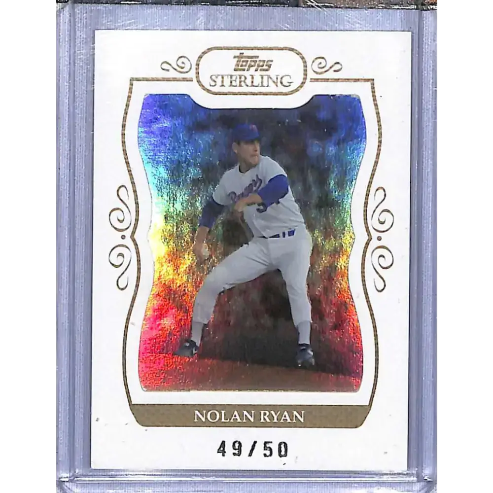 2008 Topps Sterling #197 Nolan Ryan Framed White #/50 Baseball Card