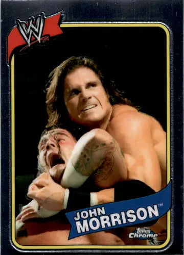Original gloss WWE Heritage Chrome John Morrison wrestling card from Topps WWE Heritage series