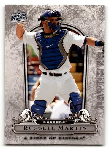 2008 UD A Piece of History #51Russell Martin Dodgers Baseball Card Free Ship - Baseball Card Single