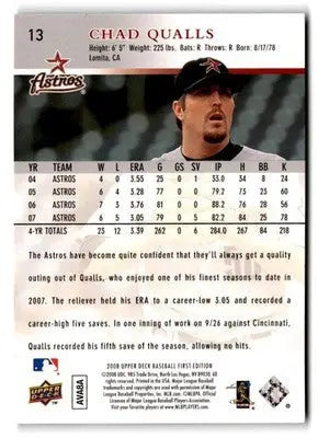 2008 Upper Deck #14 Chad Qualls - Baseball Card Single