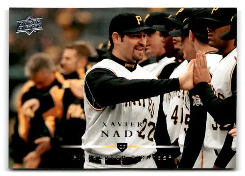 2008 Upper Deck Xavier Nady baseball card with original gloss Pirates ID 72763