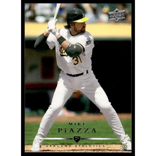 2008 Upper Deck #26 Mike Piazza EX/NM Oakland Athletics Baseball Card - Baseball Card Single