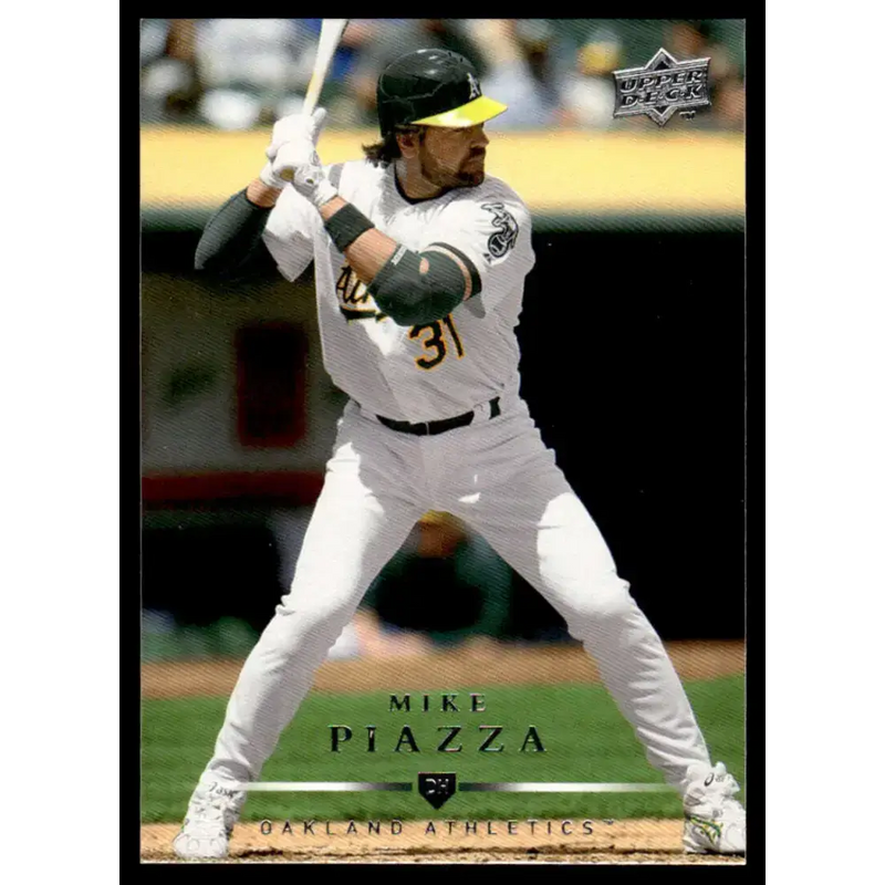 2008 Upper Deck #26 Mike Piazza EX/NM Oakland Athletics Baseball Card - Baseball Card Single