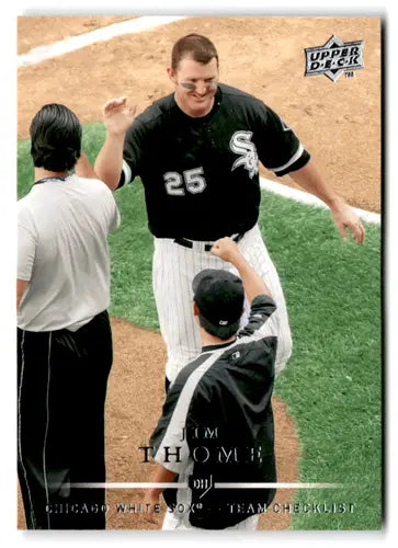 Upper Deck Jim Thome baseball card White Sox 2008 #379 NM-MT collectible image