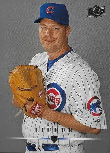 Original gloss baseball card of Jon Lieber from 2008 Upper Deck Cubs series