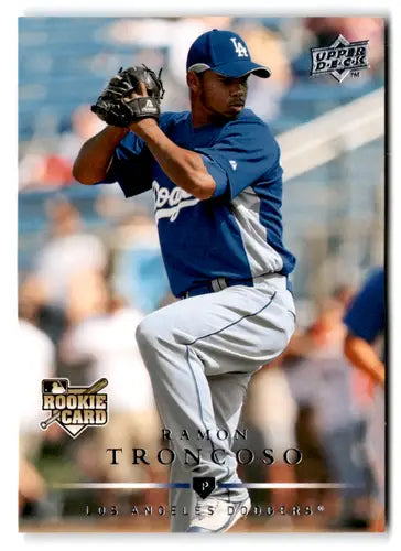 Original gloss 2008 Upper Deck Ramon Troncoso Rookie Card Dodgers NM-MT