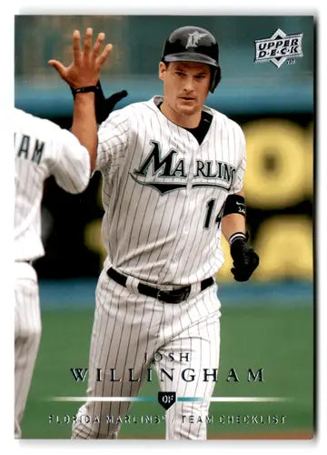2008 Upper Deck Josh Willingham baseball card with original gloss and near mint condition