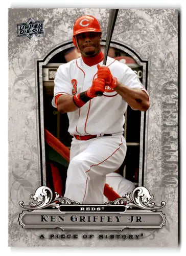 2008 Upper Deck A Piece of History #26 Ken Griffey Jr. NM Near Mint Red ID:83529 - Baseball Card Single