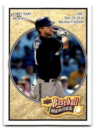 2008 Upper Deck Baseball Heroes #46 Corey Hart NM-MT Brewers ID:72085 - Baseball Card Single