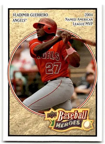 2008 Upper Deck Baseball Heroes #82 Vladimir Guerrero NM-MT Angels ID:71939 - Baseball Card Single