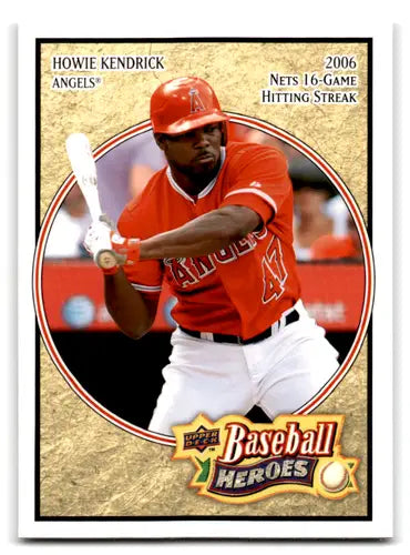 Howie Kendrick baseball card from 2008 Upper Deck Baseball Heroes with original gloss