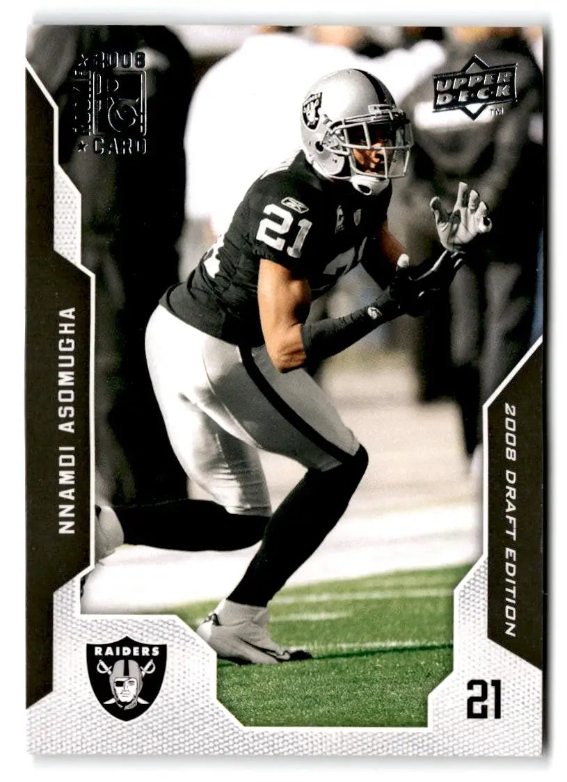 2008 Upper Deck Draft Edition #172 Nnamdi Asomugha - Football Card Single