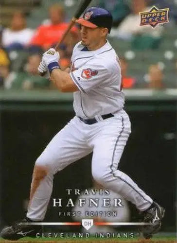 Upper Deck Baseball card featuring Travis Hafner with original gloss from 2008 First Edition